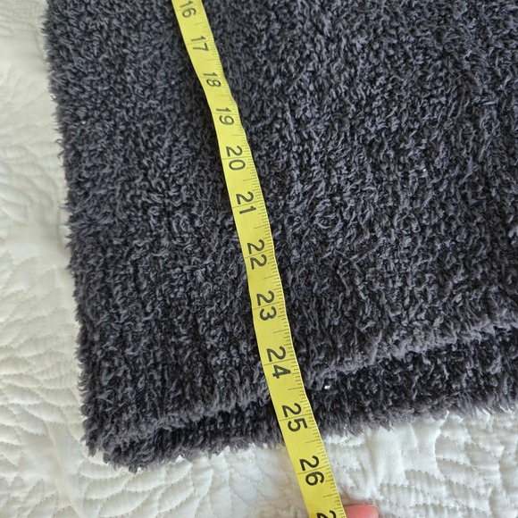 Barefoot Dreams CozyChic Cardigan 1X Charcoal Gray Button Front Knit - Picture 5 of 8